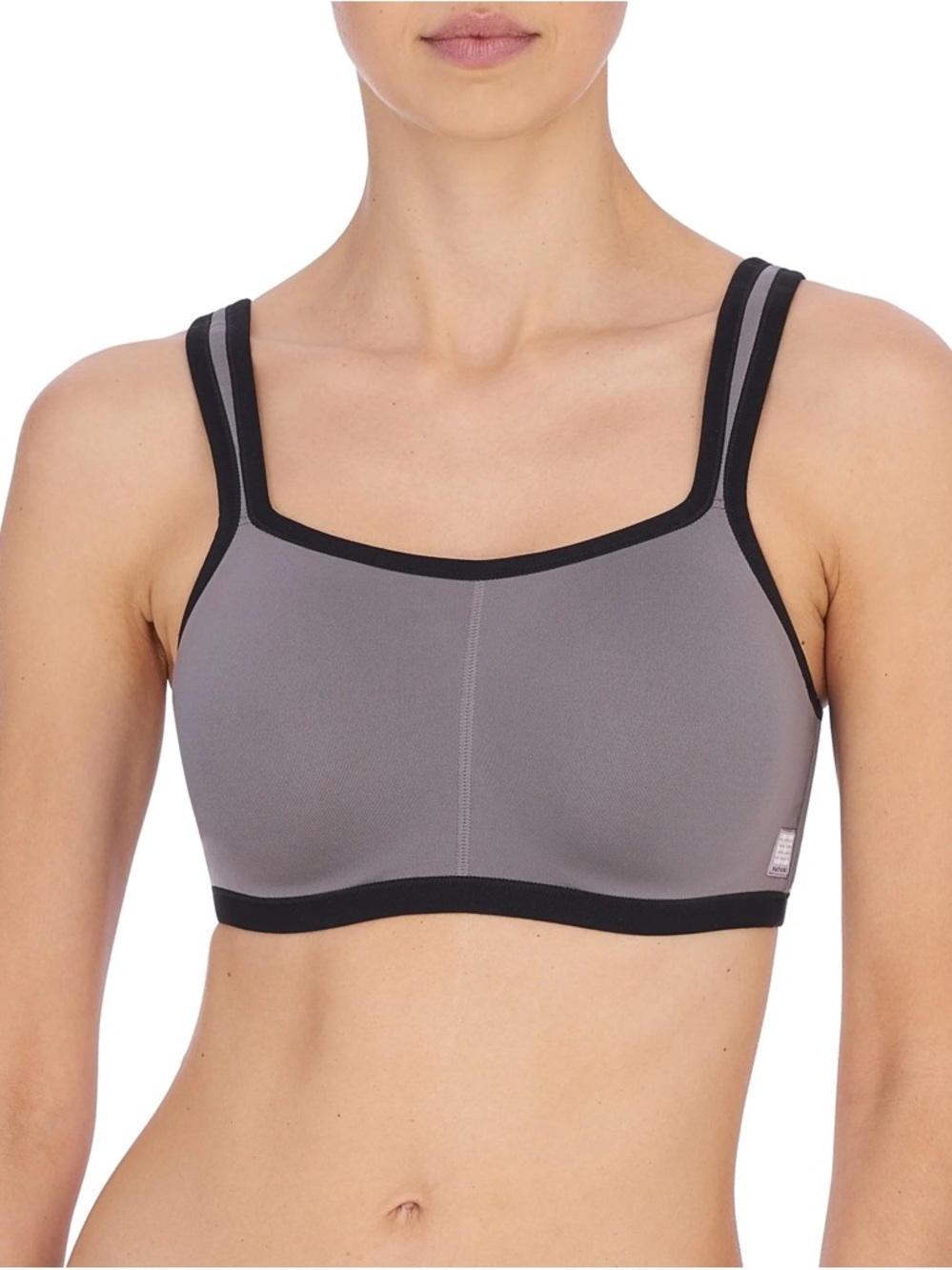 Natori Yogi Contour Convertible Underwire Sport Bra Black & Gray Size 38DDD